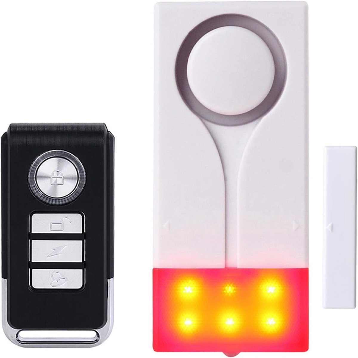 SnelShoppen - Draadloze Deur/ Raam Alarm Sensoren voor Thuisbeveiliging met Afstandsbediening, 108dB Geluid, Bewegingssensor, Anti-Diefstal Beveiligin