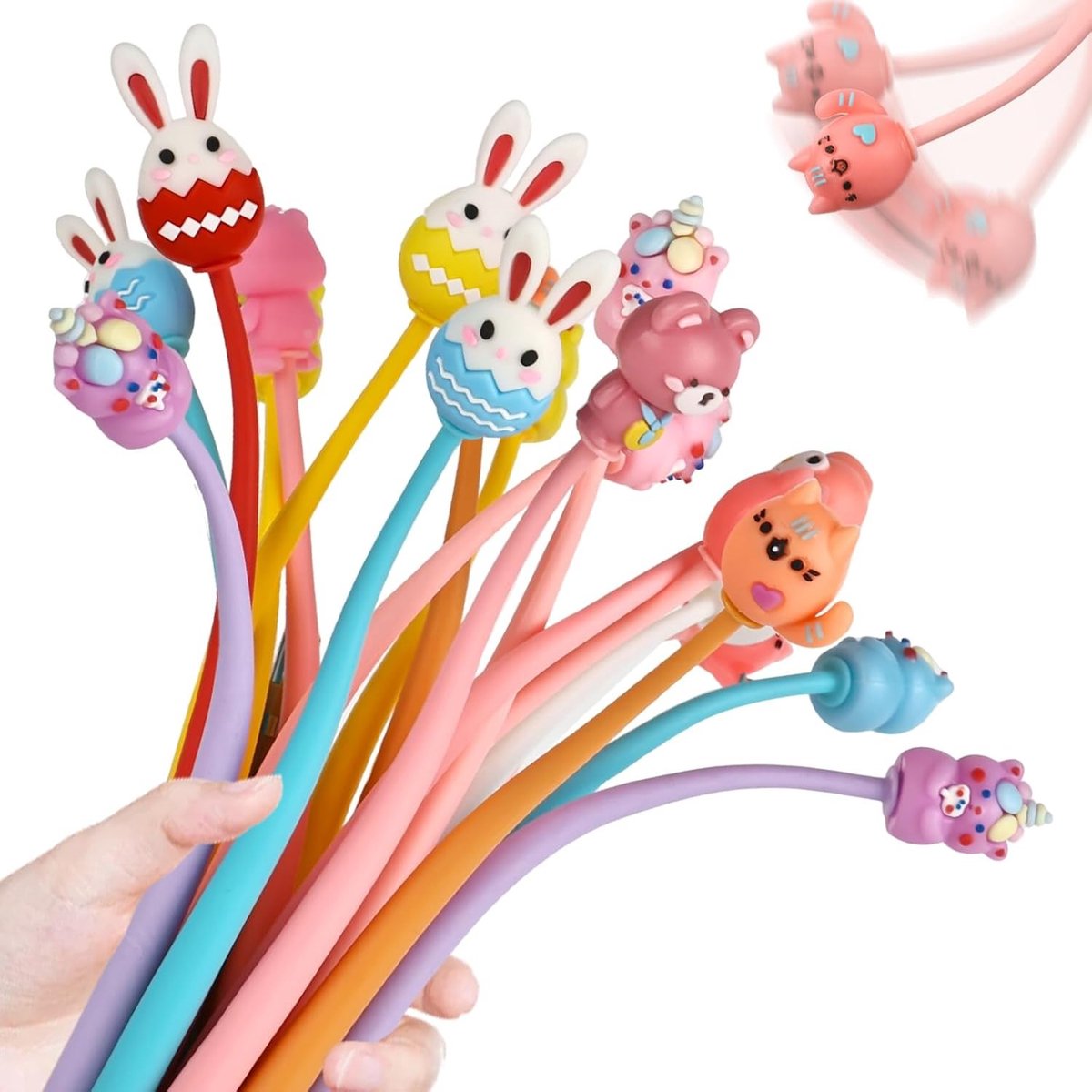 Kawaii Gelpennen voor Kinderen - 20 Stuks Schattige Dieren, Perfecte Verjaardagscadeaus en Schoolaccessoires voor Jongens en Meisjes van 5 tot 10 Jaar
