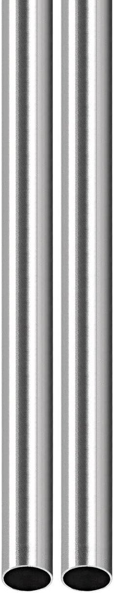 9mm x 0.4mm x 250mm 304 RVS Buizen - 2 Stuks - Geschikt voor Machine Apparatuur - Gepolijste Metalen Slangen voor Industrie en Constructie