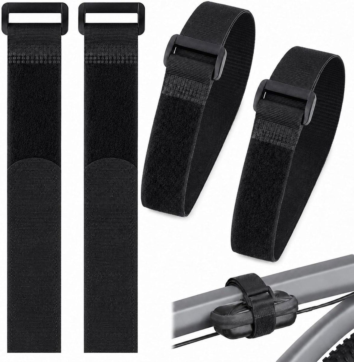 Verstelbare antislip bevestigingsriemen 5x80cm, robuuste spanriemen voor voertuigtransport en fietsen met haken