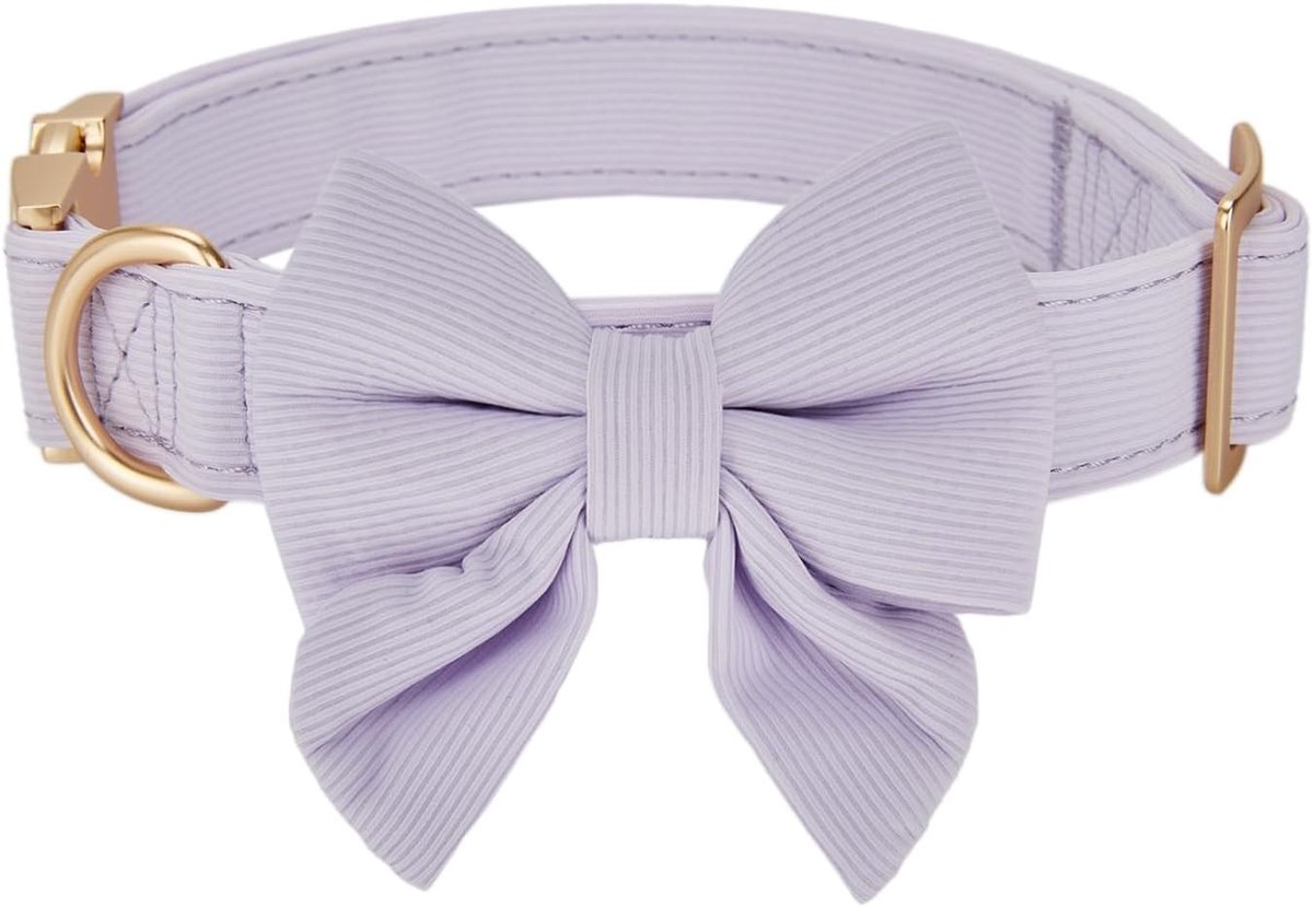 Zachte en Lichtgewicht Hondenband voor Middelgrote Teefjes, Geschikt voor Dagelijks Gebruik en Feestjes, Lilac Kleur, Perfect voor Bruiloften en Partijen