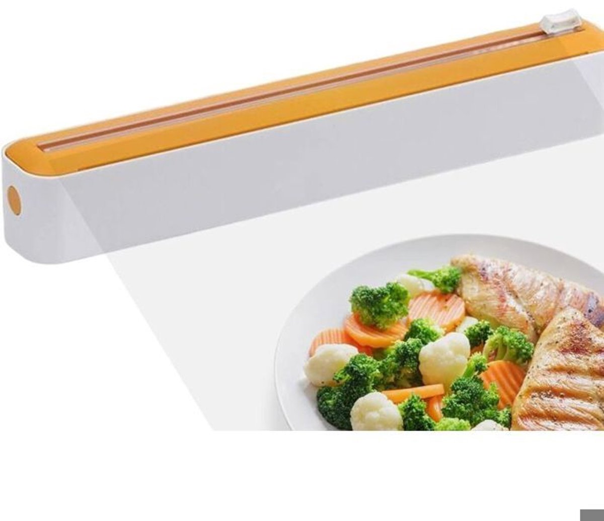 Foliedispenser, plastic folie snijdoos, opbergdoos Geschikt voor aluminiumfolie en huishoudfolie, plastic foliedispenser