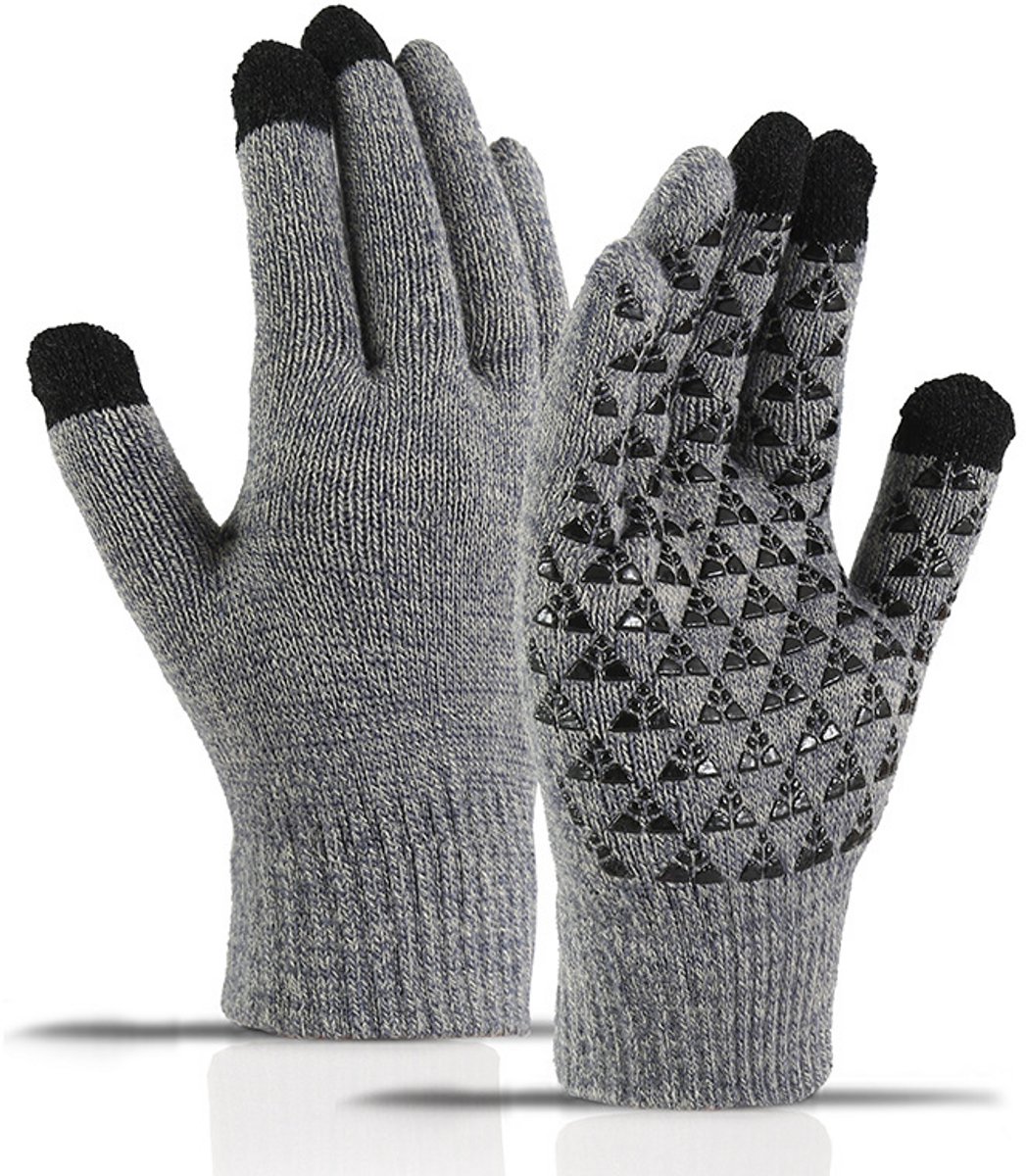 Warm Touch Wanten Winterhandschoenen Grijs/zwart