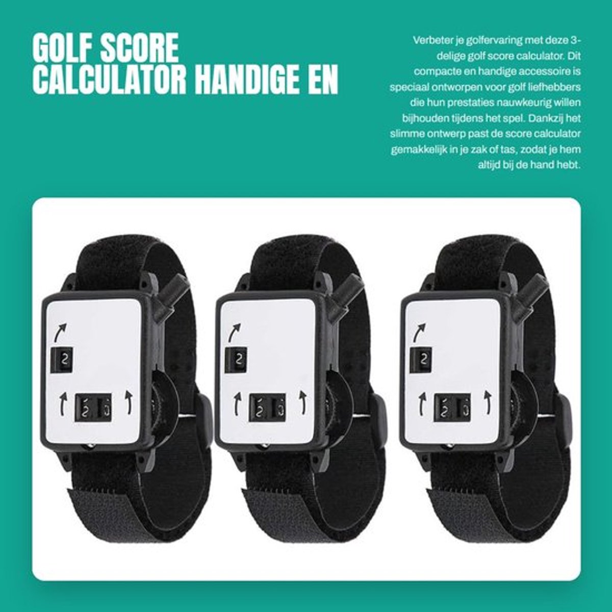 Golf Score Calculator - Handige en Compacte Scorekeeper voor Golf Enthousiastelingen - Ideaal voor Competitie - Perfect voor Golfers - Ve...