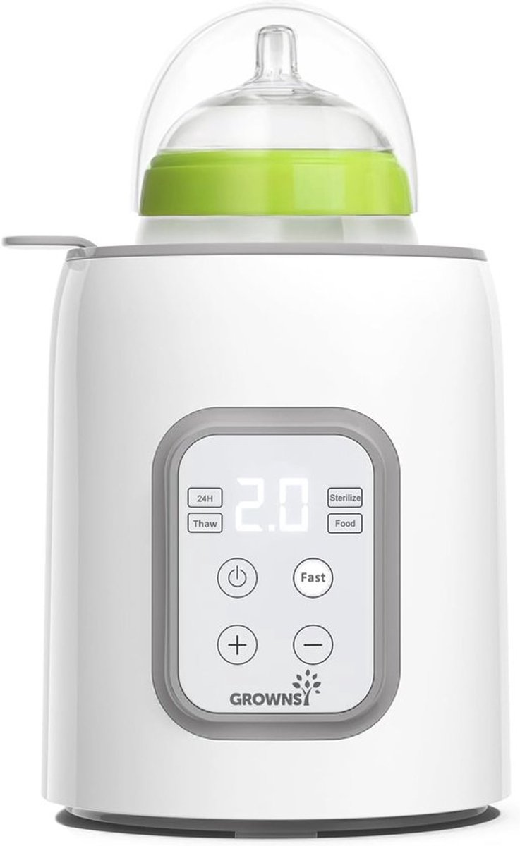 SnelShoppen - 10-in-1 Babyflesverwarmer met Timer, Precieze Temperatuurregeling, Automatische Uitschakeling, Multifunctionele Fleswarmer voor Borstvoe