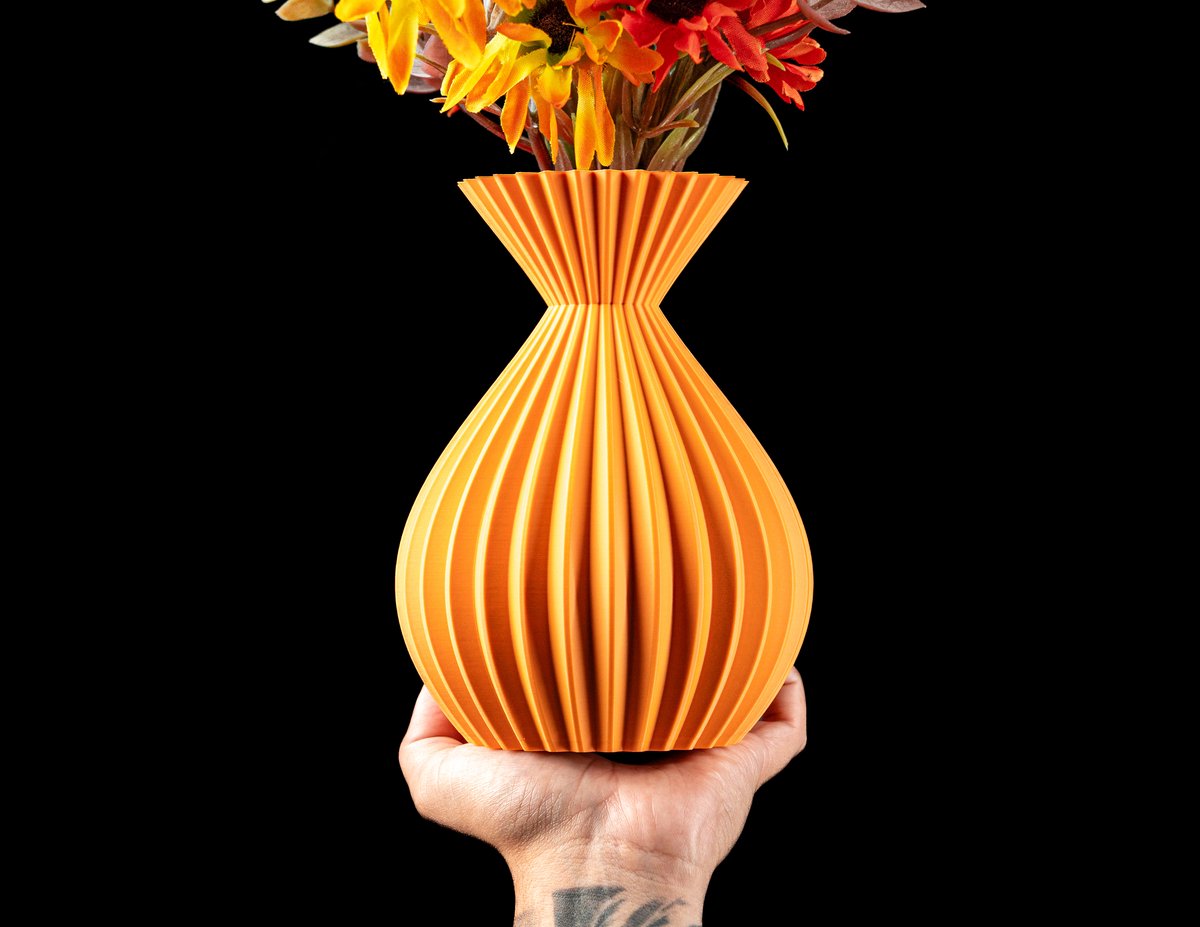 Skushy Vaas Velora - Geschikt voor Bouwbloemen - Japandi Designvaas voor Droogbloemen en Kunstbloemen - Sculpturale Decoratieve Vaas - Moderne Woondecoratie