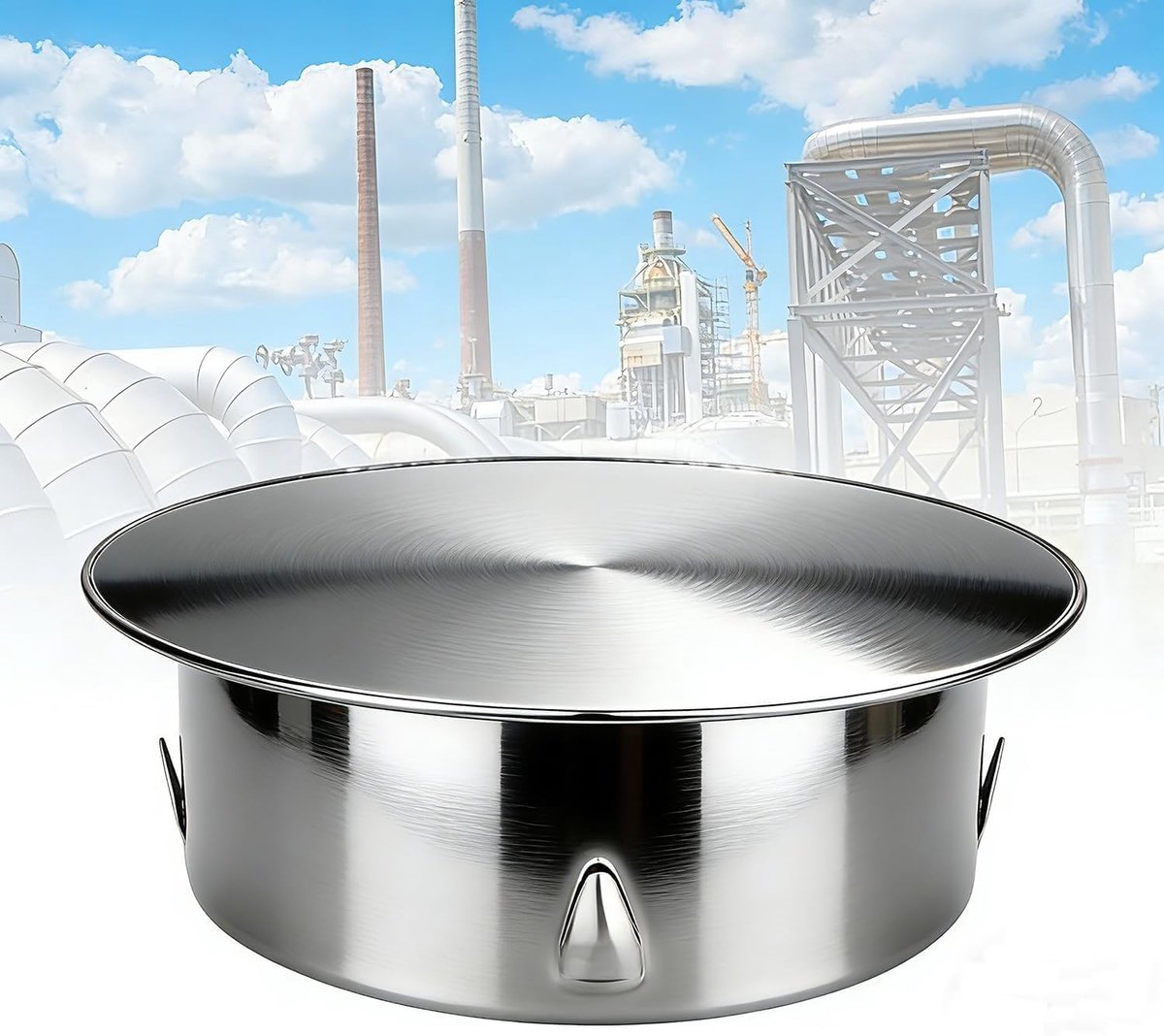 Ronde Ventilatierooster 150 mm van RVS met Insectenbescherming voor Keuken en Badkamer, Lu
