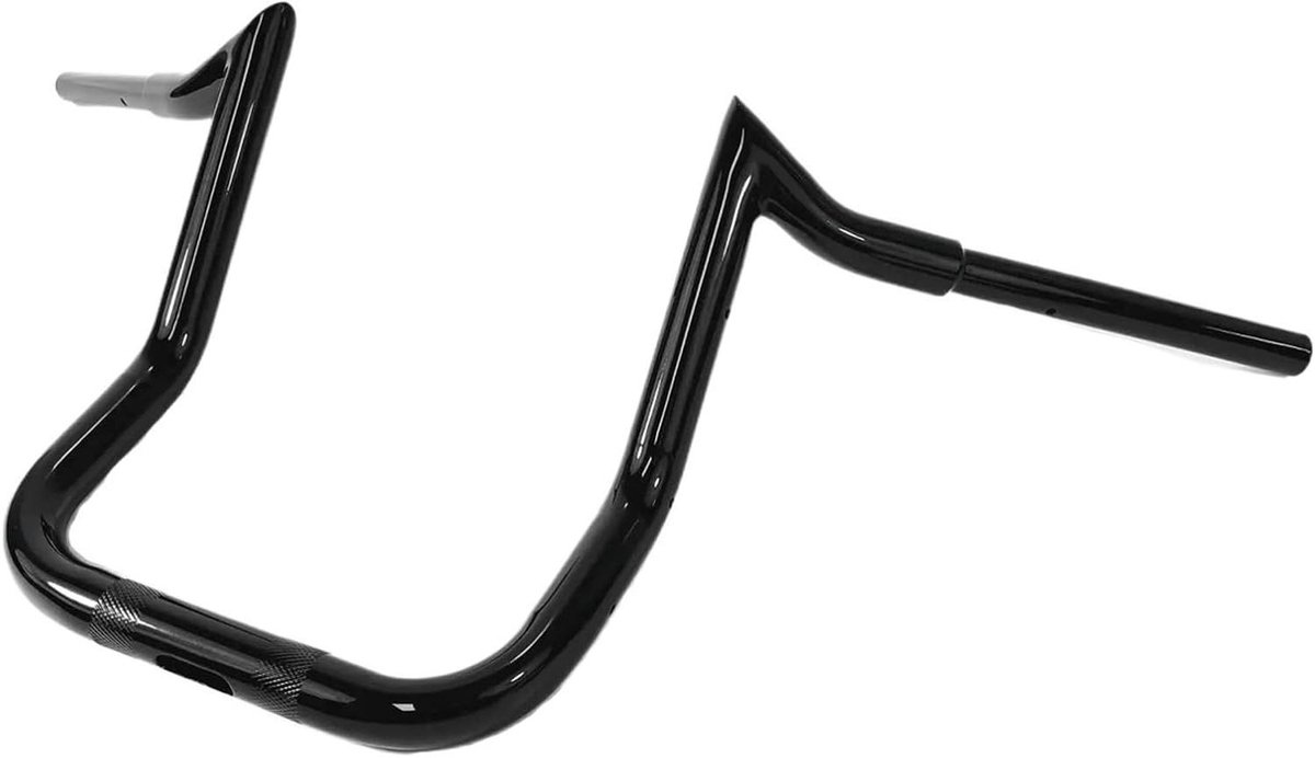 Motorfiets Stuur - Ape Hanger Stuur Monkey Bar - Comfortabel Rijden - 12 Inch Rise - Niet gespecificeerd - Glans Zwart