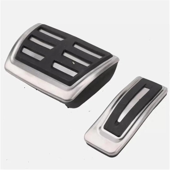 Pedaalhoezen Auto - Voetsteun Pedalen - Verbeteren Rijervaring - Antislip Aluminium - Set van 2 - Zilver — afbeelding 5