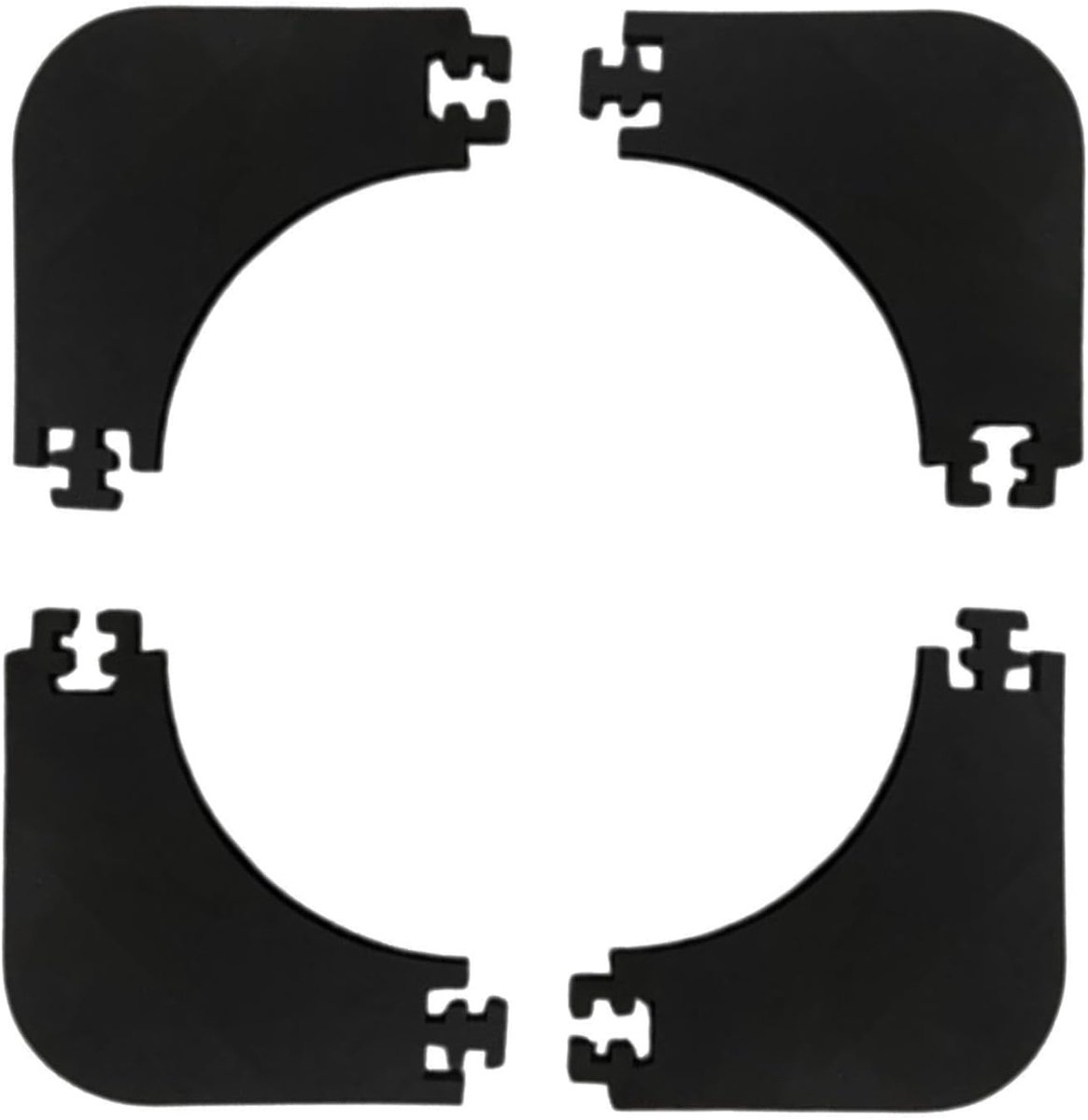 Dartbord Muurbeschermer - Dart Surround Ring - Muur Beschermen - Dikke Dempende Structuur - 45 cm Binnendiameter - Zwart