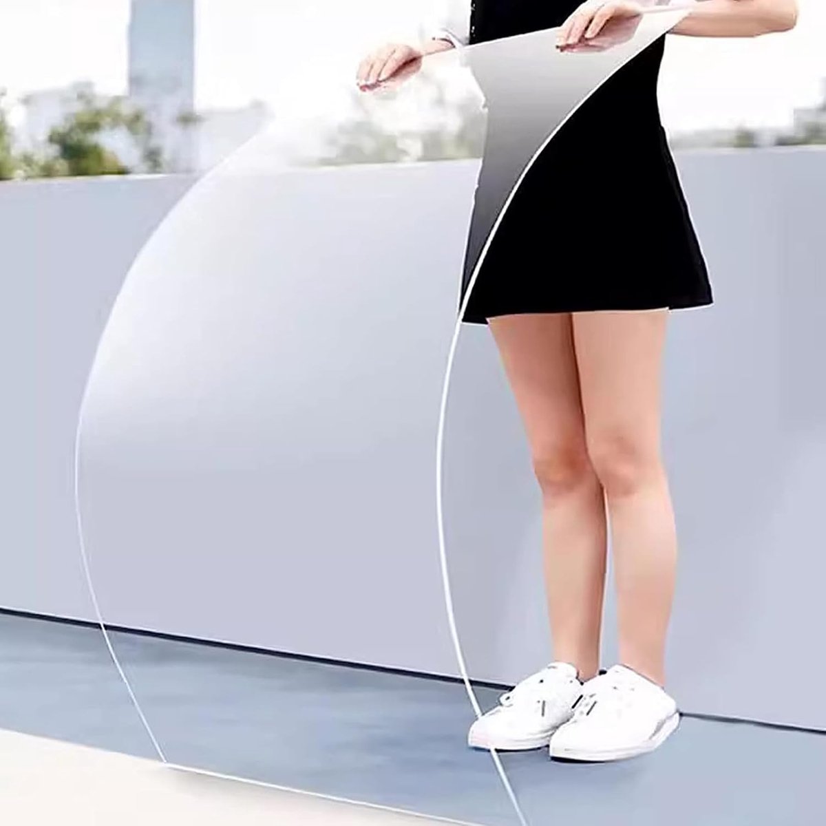 Polycarbonaat Plaat - Acryl Plastic Sheet - Doe-het-zelf Projecten - UV-bestendig Slagvast - 30x60cm - Transparant