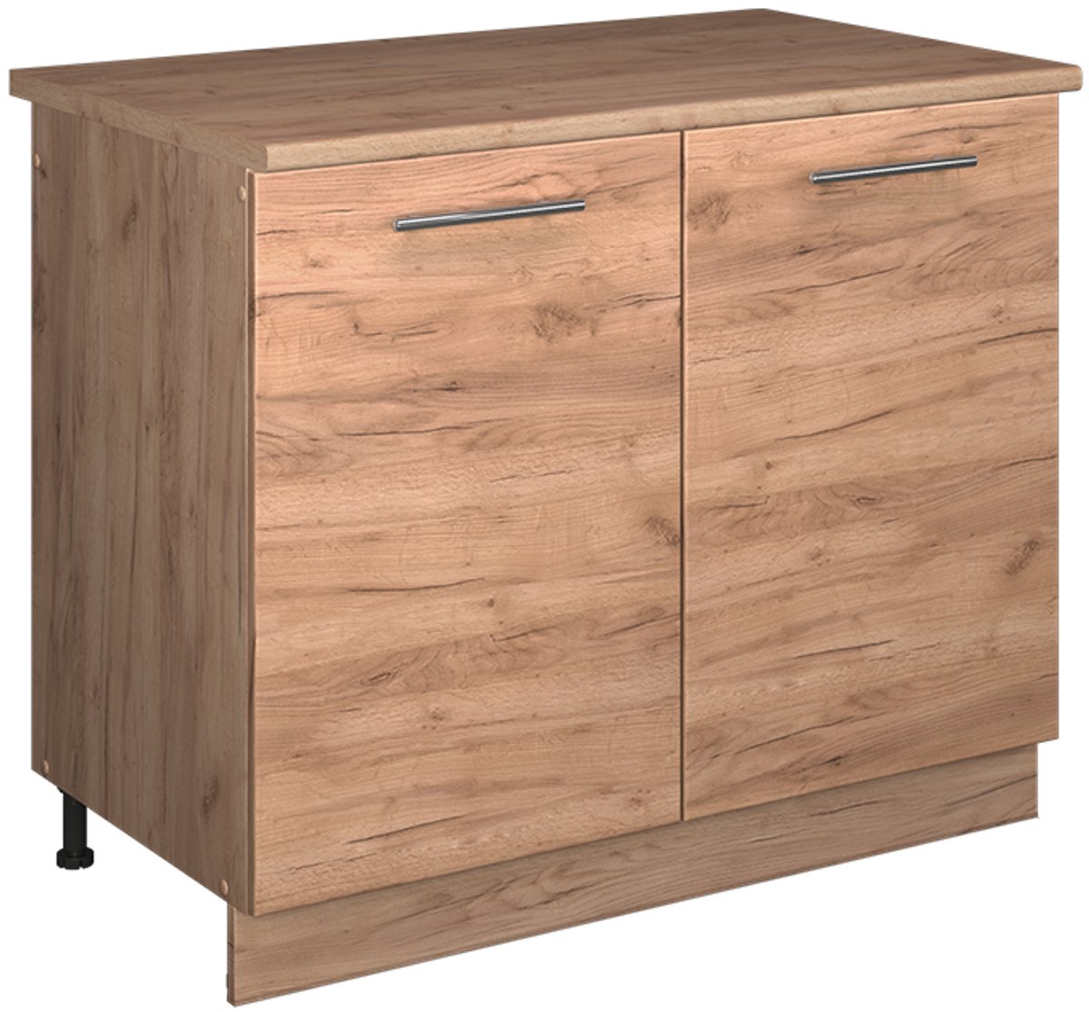 Vicco Wastafelkast Fame-Line, Goudkleurig Eiken/Goudkleurig Eiken, 100 cm, WB Eik