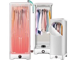 Stoom Droger - Kleding Droger - Snel Kleding Drogen - Compact Opvouwbaar - 350 Liter - Grijs
