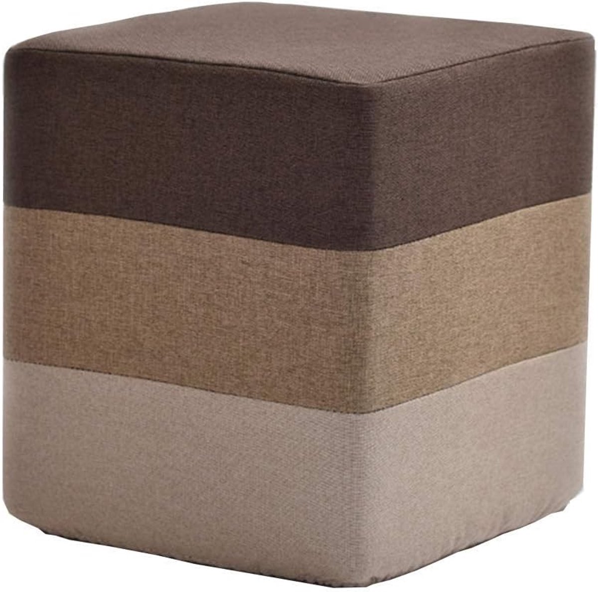 Voetenbank - Krukje Poef - Ontspannen Zitten - Antislip Onderkant - 29 x 29 x 35 cm - Grijs