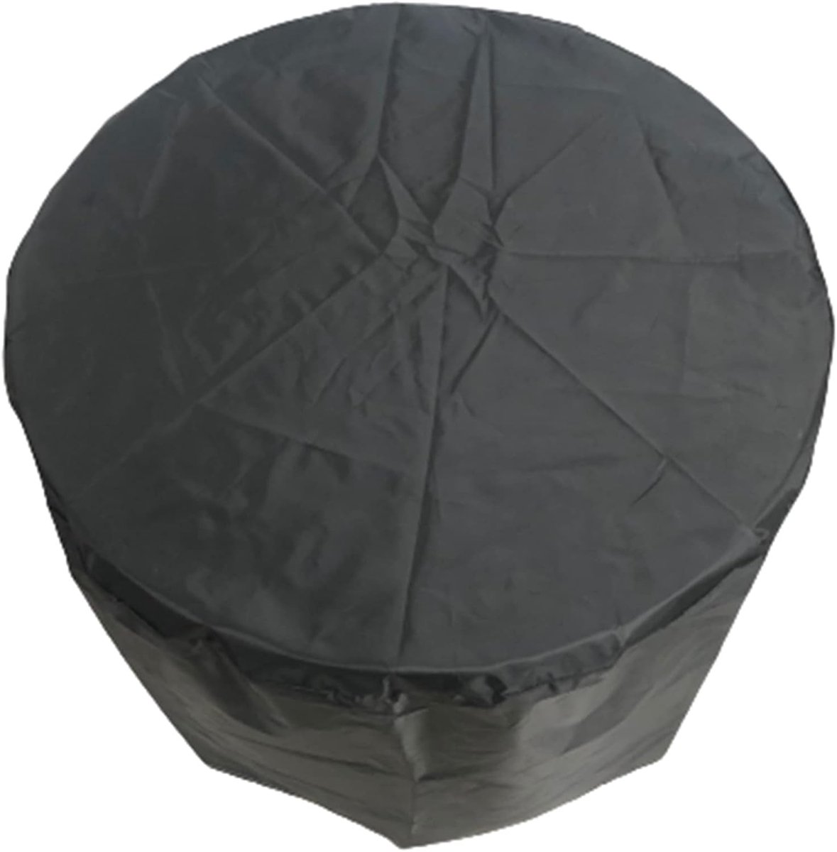 Tuinmeubelhoes Rond - Terrastafel Beschermhoes - Meubels Beschermen - Waterdicht Oxford Materiaal - 260x90 cm - Grijs