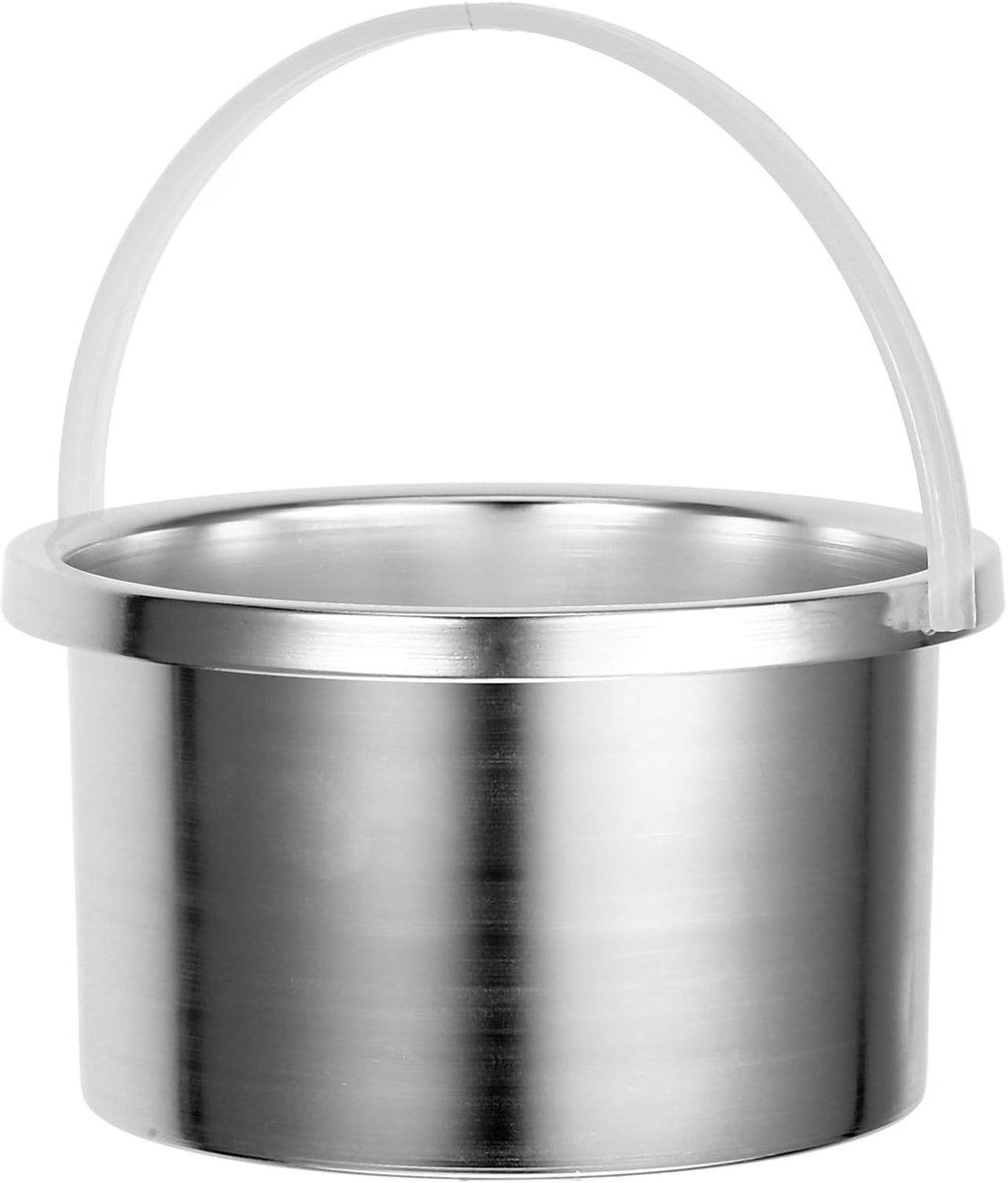 Aluminium Waxsmeltpot - Binnenpan Waxbrander - Ontharen Thuis - Hoge Temperatuurbestendig - 500 ml Inhoud - Zilverkleurig