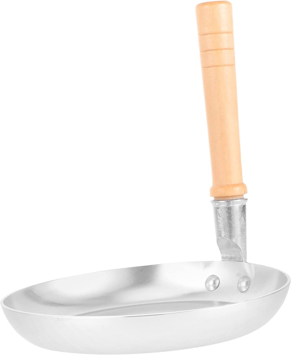 Eierschuitpan Anti-aanbak - Koekenpan Omelet - Ontbijt Maken - Comfortabele Handgreep - 18.5 cm - Zilver