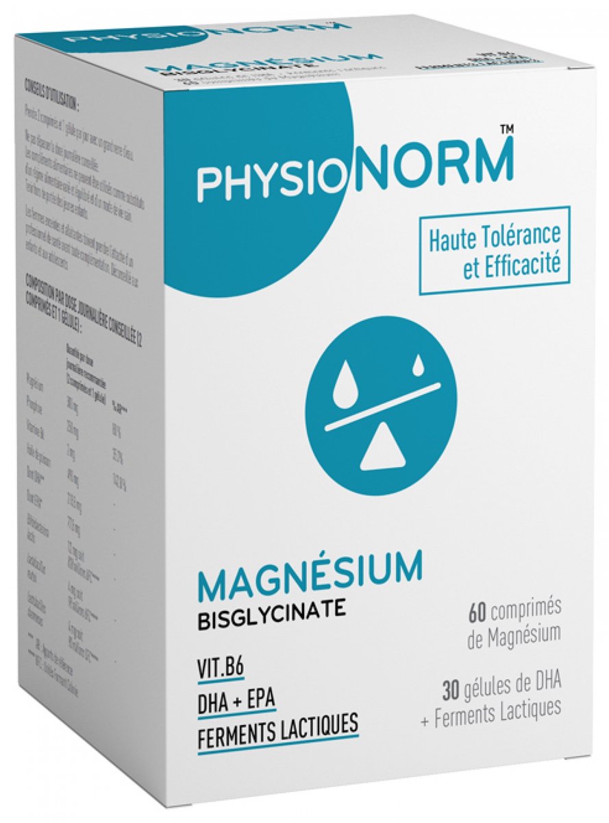 Laboratoire Immubio Physionorm Magnesium 60 Tabletten + 30 Capsules