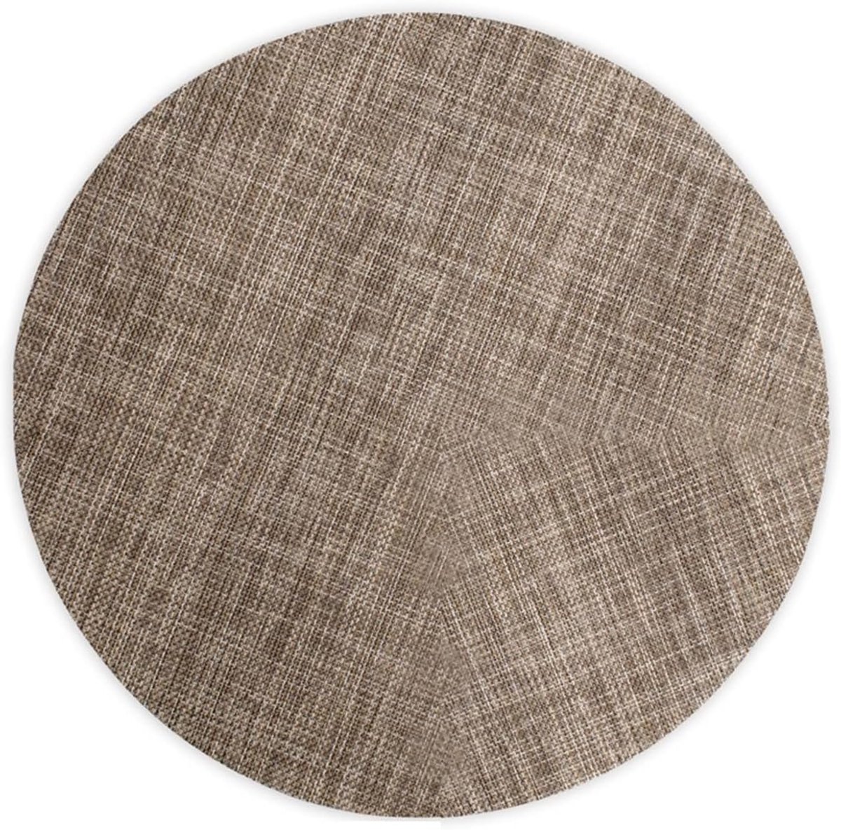 Eettafel Placemats Rond - Tafelonderleggers Set - Tafel Beschermen - Uniek Rond Ontwerp - 35 cm - Bruin