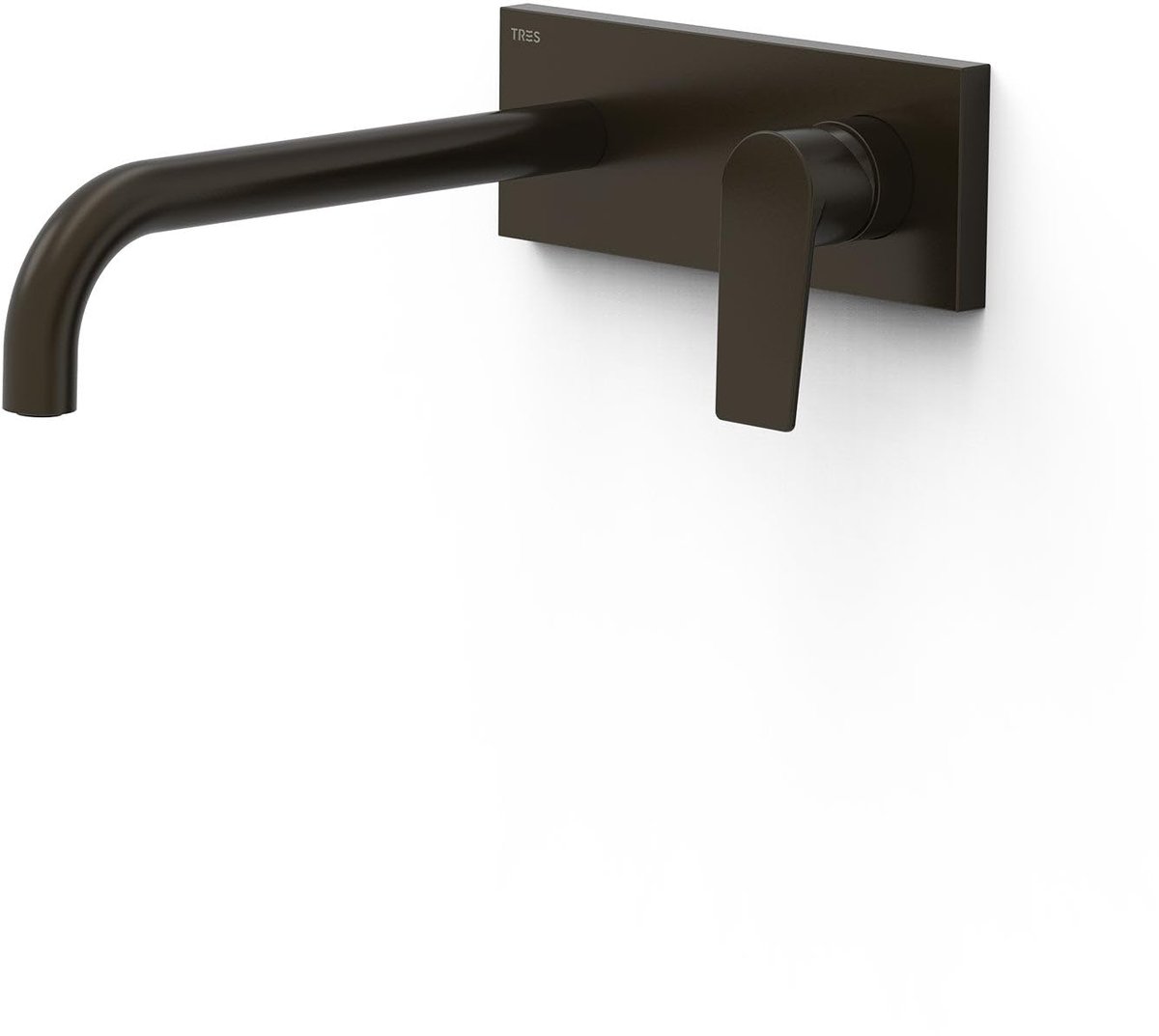 Kraan Onderdeel - Zichtbare Kraan - Badkamer Inrichten - Zwarte Bronzen Afwerking - 240 mm Uitloop - Zwart Brons
