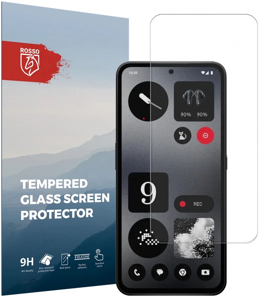 Rosso Screen Protector Geschikt voor Nothing CMF Phone 1 | 9H Tempered Glass | Glasplaatje | Beschermlaag | Beschermglas | 9H Hardheid