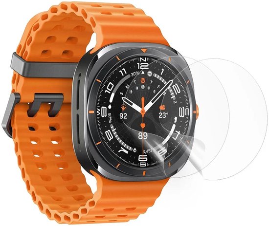 Screen Protector TPU Screen Protector (2-Pack) Geschikt voor Samsung Galaxy Watch 6 Classic 47MM