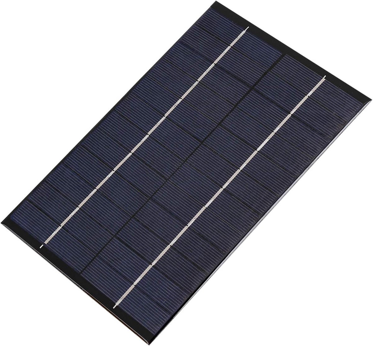Mini Zonnepaneel - Draagbare Energie - Stroomvoorziening Buiten - Hoge Conversie - 4.2W 12V - Zwart