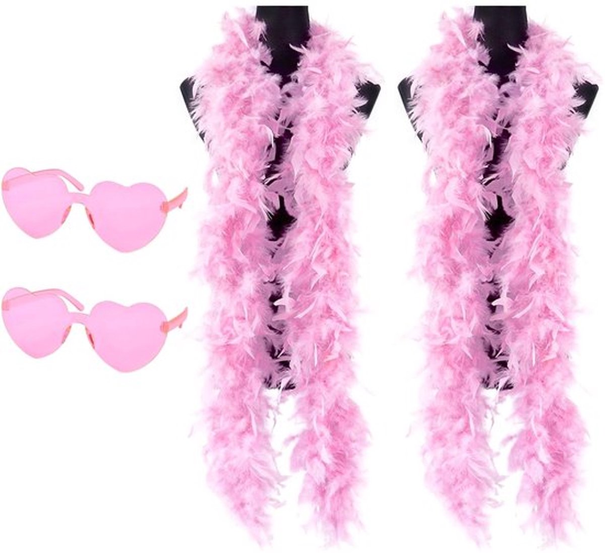 Solidchoice - Dailygoody - Kleurrijke Verenboa's - Feestaccessoires - 2 meter