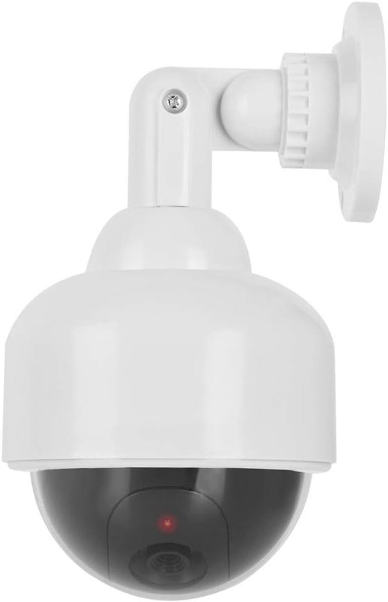 Nep Beveiligingscamera - Dome Camera Afschrikmiddel - Intruders Afschrikken - Realistische Vorm - 24 x 14 x 13 cm - Zwart/Wit