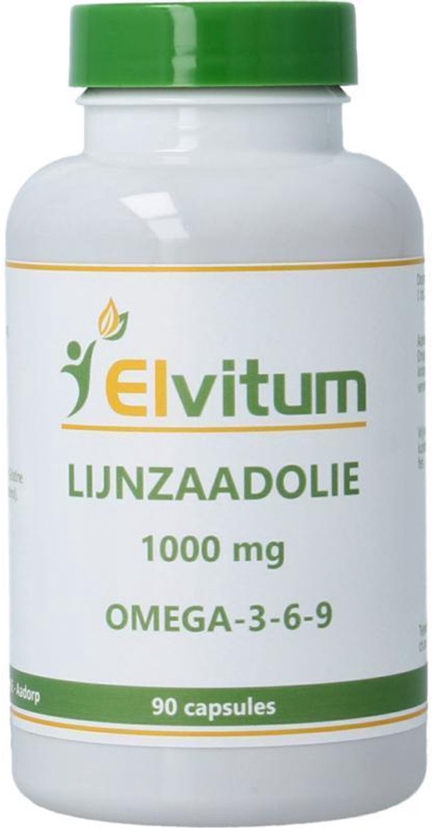 Elvitum Lijnzaadolie 1000mg Omega 3-6-9 Capsules