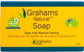 Grahams Natural Soap met Manukahoning – Zeep voor Droge en Gevoelige Huid – Parfumvrij – 100 g