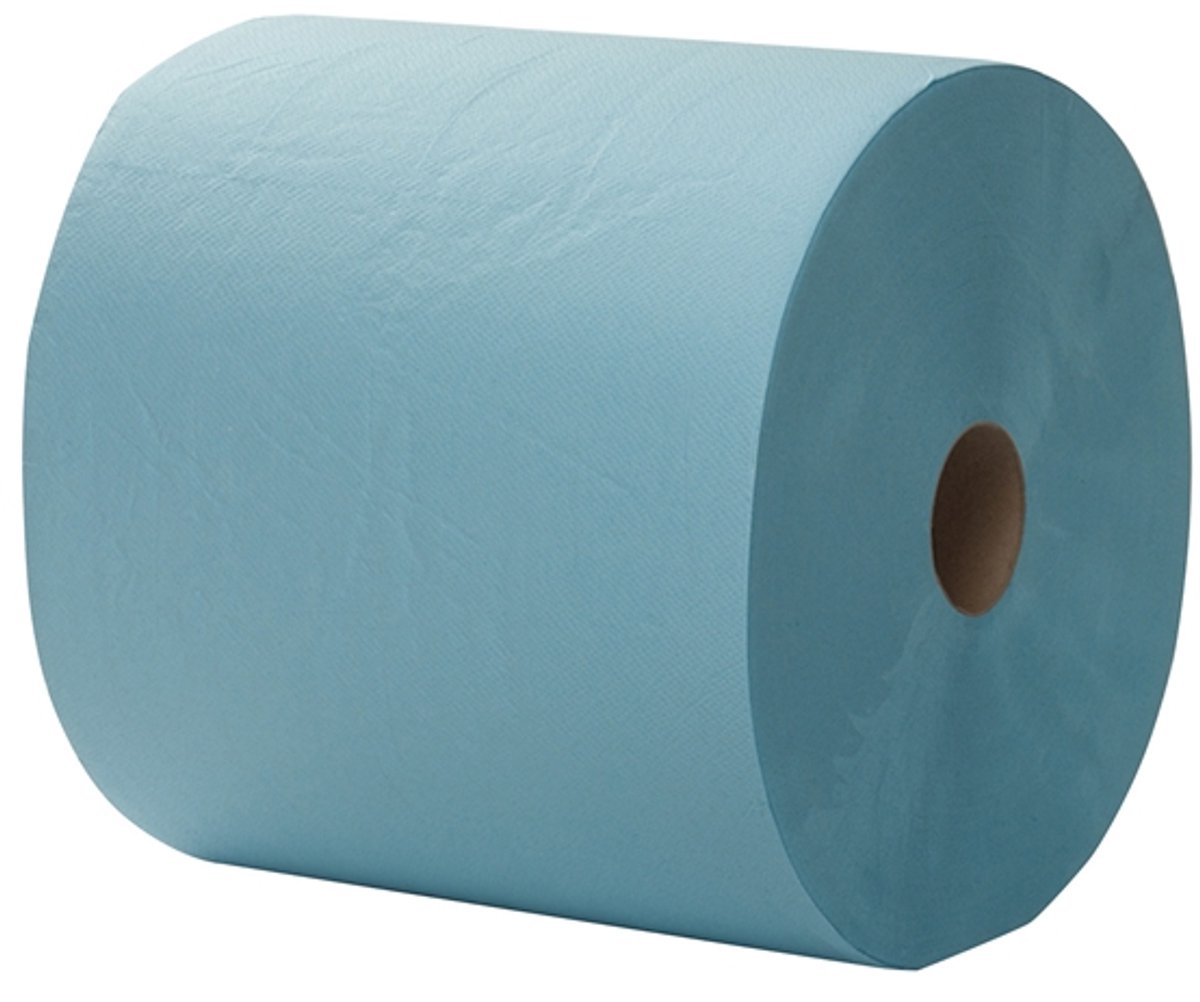 Poetspapier Maxirol 3Laags Blauw 36Cm X360 Mtr Ivana