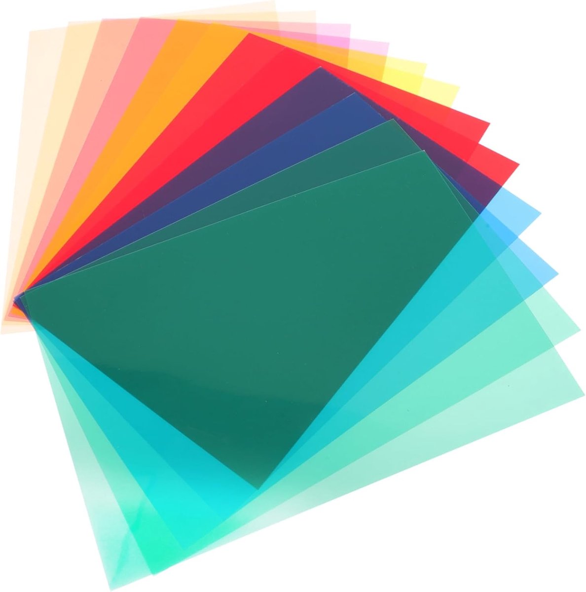 Leeshulpmiddelen Strips - Geleide Lezing - Studie Hulp - Dyslexie Kleur overlays - 12 Stuks - Multi