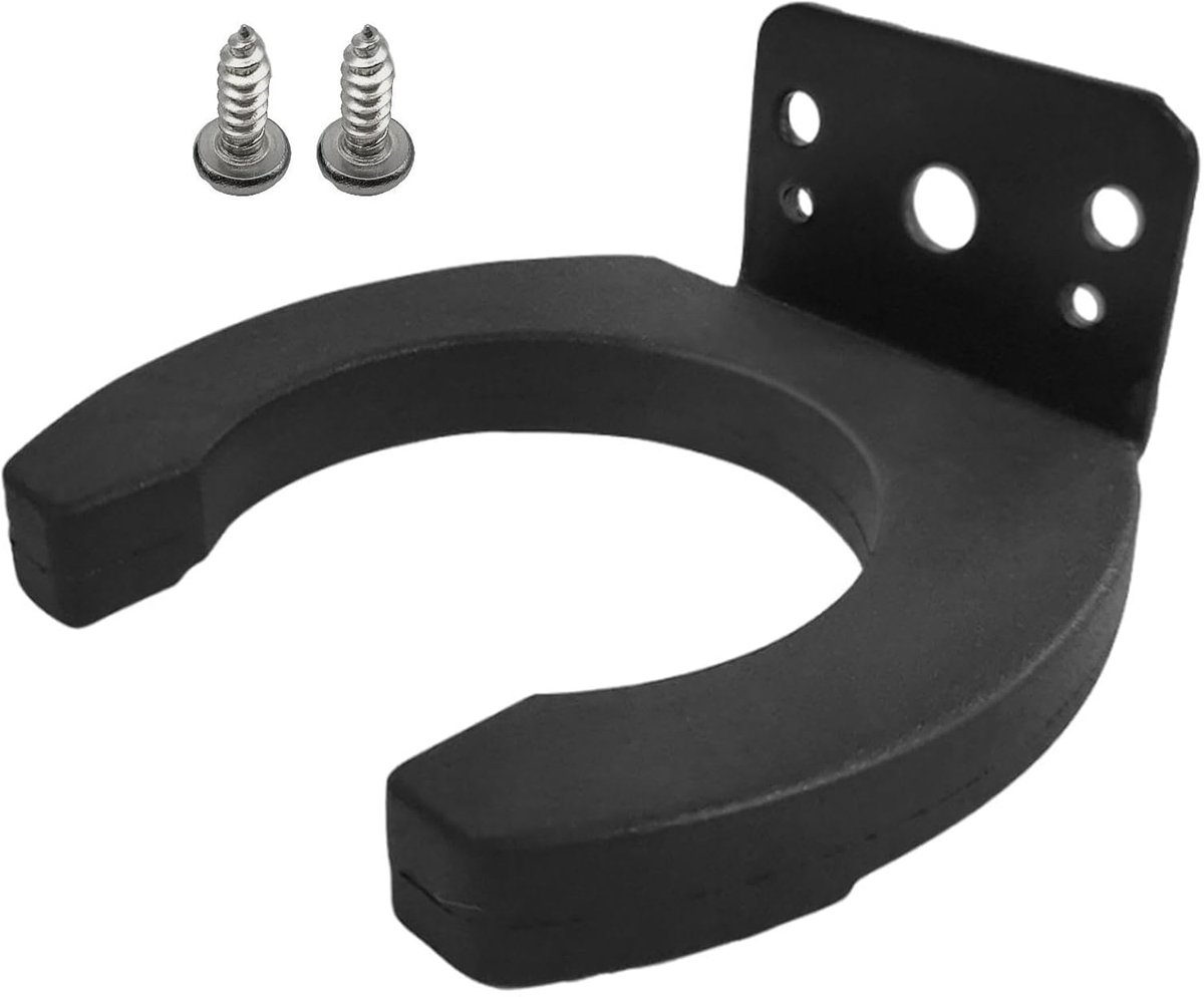 Microfoonhouder Metaal - Muurbeugel Haak - Audio Opslag - Zeker Grip Systeem - 7x6x3 cm - Zwart