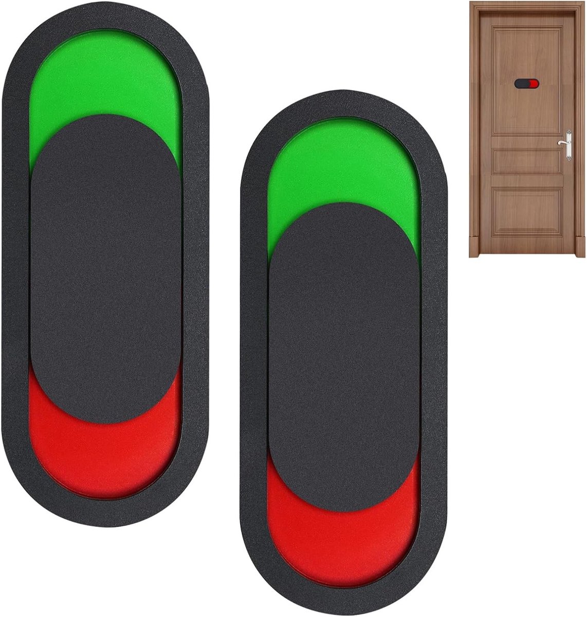 Set van 2 Deurborden met Schuifmechanisme - Inscriptie "Bitte Nicht Stören" - Ideaal voor Kantoor, Toilet, Badkamer en Vergaderruimte