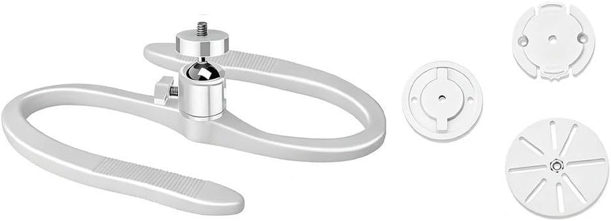 Klembevestiging Camera - Flexibele Houder - Beveiliging Thuis - Installatie Zonder Gereedschap - 20 x 16 x 3 cm - Wit