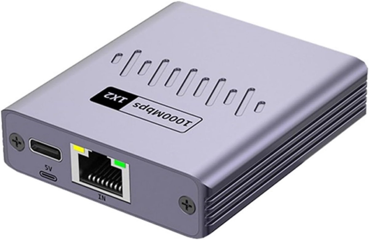 Netwerk Splitter - Ethernet Adapter - Internet Delen - Dubbele Poort - 1000 Mbps - Lavendel