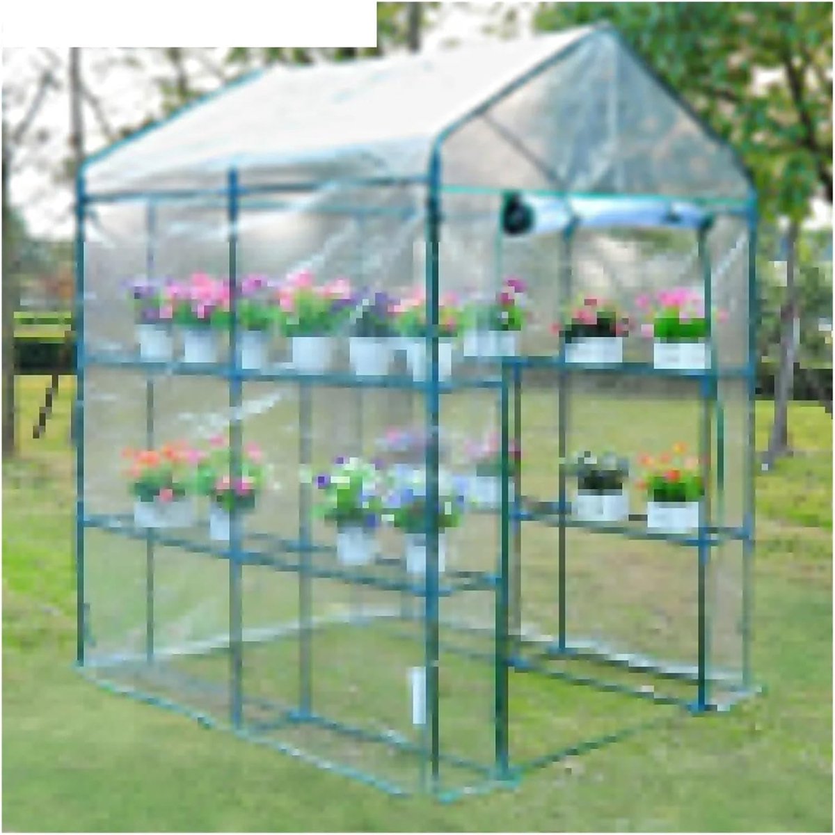 Inloopbroeikas - Mini kas Groeitent - Planten beschermen - Waterdicht PVC - 143 x 73 x 195 cm - Transparant