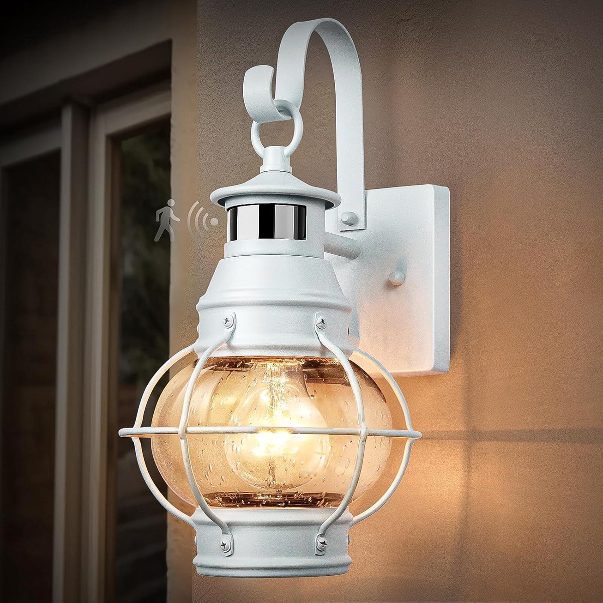 Buitenlamp - Verandalamp - Veiligheid Vergroten - Schemer tot dageraad - Modern Design - Zwart