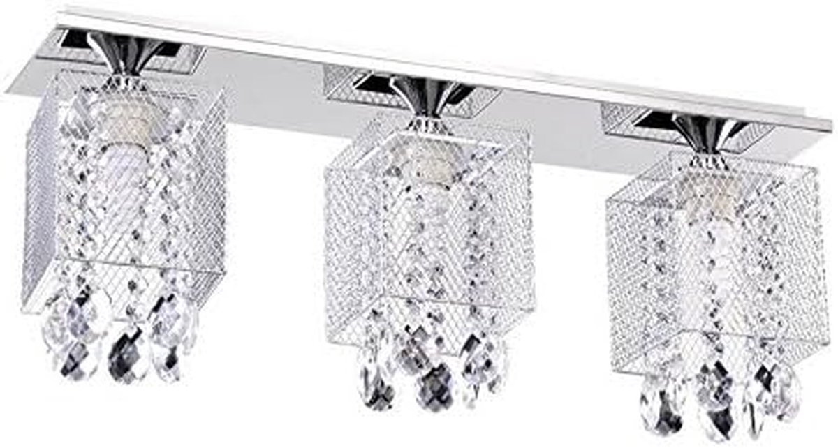 Buitenlamp Kroon - Spot Verlichting - Tuin Verlichten - Drie Lichten - 60 Watt - Grijs