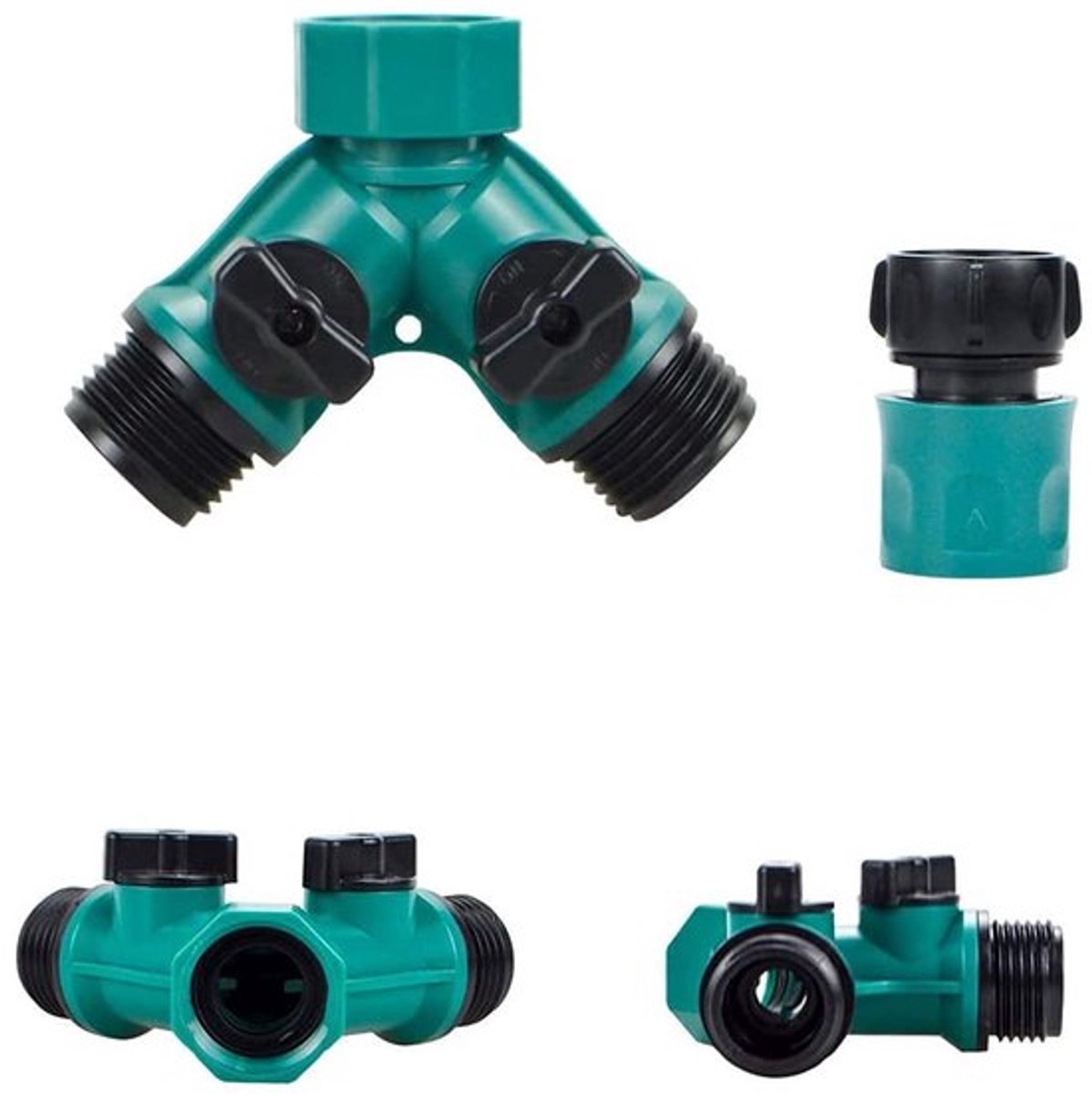 Tuinslang splitter met 2-weg Y-vormige adapter