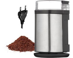 Elektrische Koffiemolen - Pers Maalmolen Machine - Koffiebonen Malen - Interne Geluidsreductie - 11 x 19 cm - Zwart