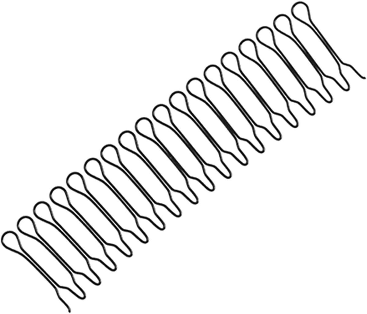 Haarkammen - Haarstyling Fixer - Nette Haarlook - Onzichtbaar Ontwerp - 21 cm - Zwart