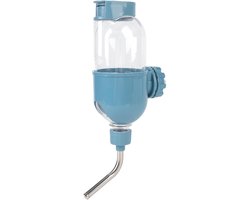 Hond waterfles - Drinkdispenser - Huisdier hydratatie - Dubbel kraan ontwerp - 500ml capaciteit - Blauw