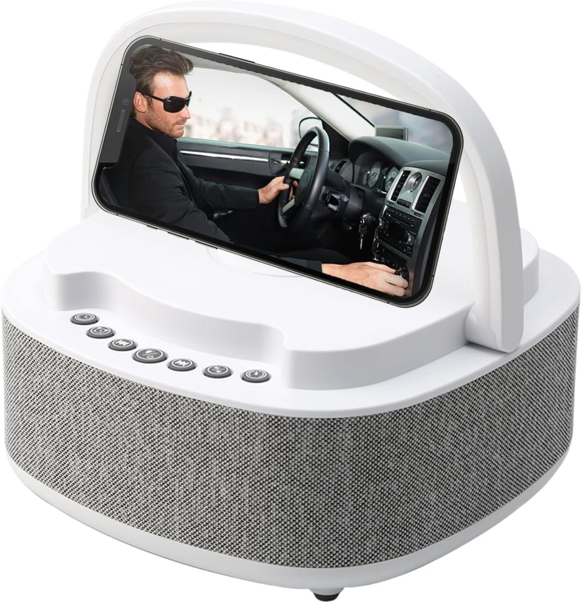 Digitale Radiowecker met Draadloze Lader - Multifunctionele Nachtlamp - Bluetooth Speaker - FM-Radio - Voor Thuis en Kantoor