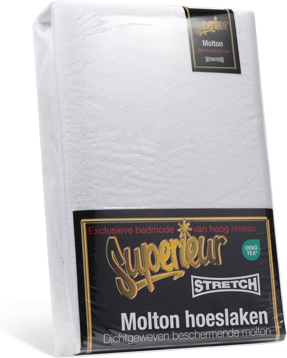 Matrasbeschermer - Katoen/Terry - Ademend en Vochtabsorberend - Geschikt voor Matrassen tot 30 cm