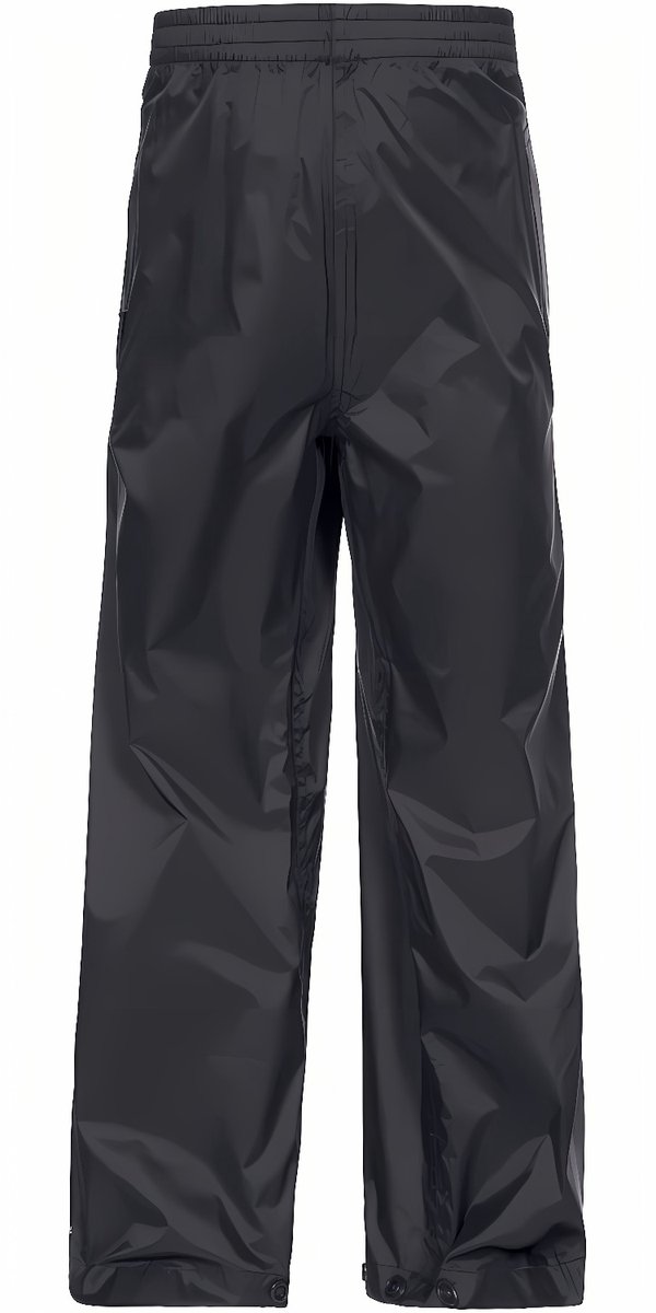 Trespass kinderregenbroek Qikpac Pant Unisex kinderbroek die je kunt opvouwen 3/4 Zwart