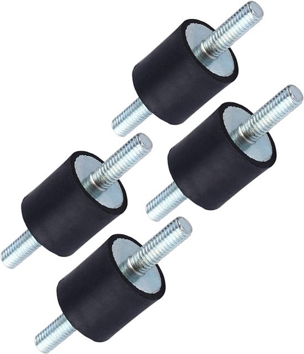 4 stukken M6 zilveren trillingsdempers - onf3