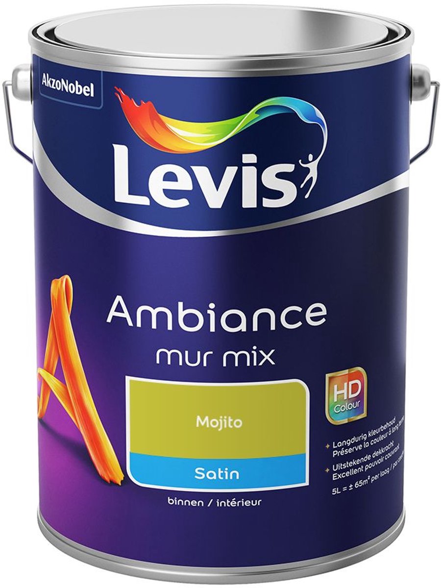 Levis - Ambiance Mur Satin Mix - Mojito - Mengverf - 5 L