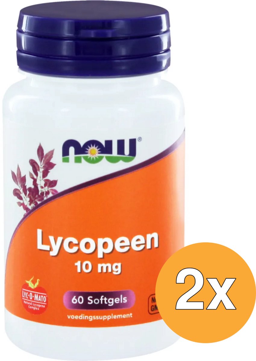 2x Now Lycopeen 10 mg (60 softgels)